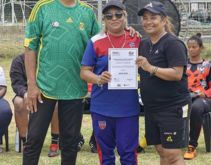 Shereen completes Goalkeeper Coach Training